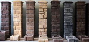 Виды декоративных бетонных блоков для заборов