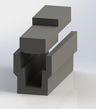 Бетонный лоток с обоймой и бетонной решеткой класса E
